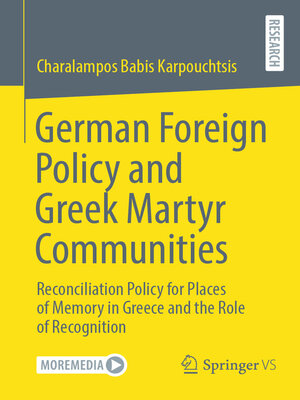cover image of German Foreign Policy and Greek Martyr Communities
